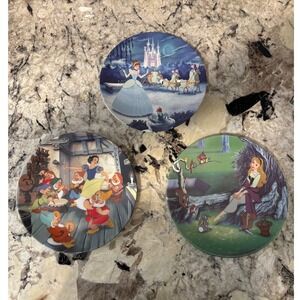Disney Princess‎ 1st Issue Plate Set - Cinderella, Sleeping Beauty, Snow White